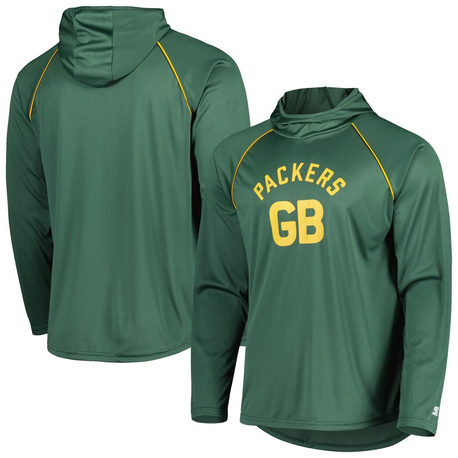 

Мужская зеленая футболка с капюшоном Green Bay Packers Vintage Logo реглан Starter, Зеленый, Мужская зеленая футболка с капюшоном Green Bay Packers Vintage Logo реглан Starter