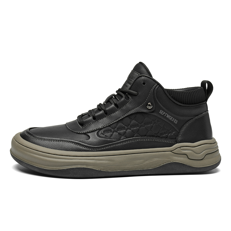 

Мужские кроссовки средней высоты SEPTWOLVES, Black (Standard Leather Shoe Size)