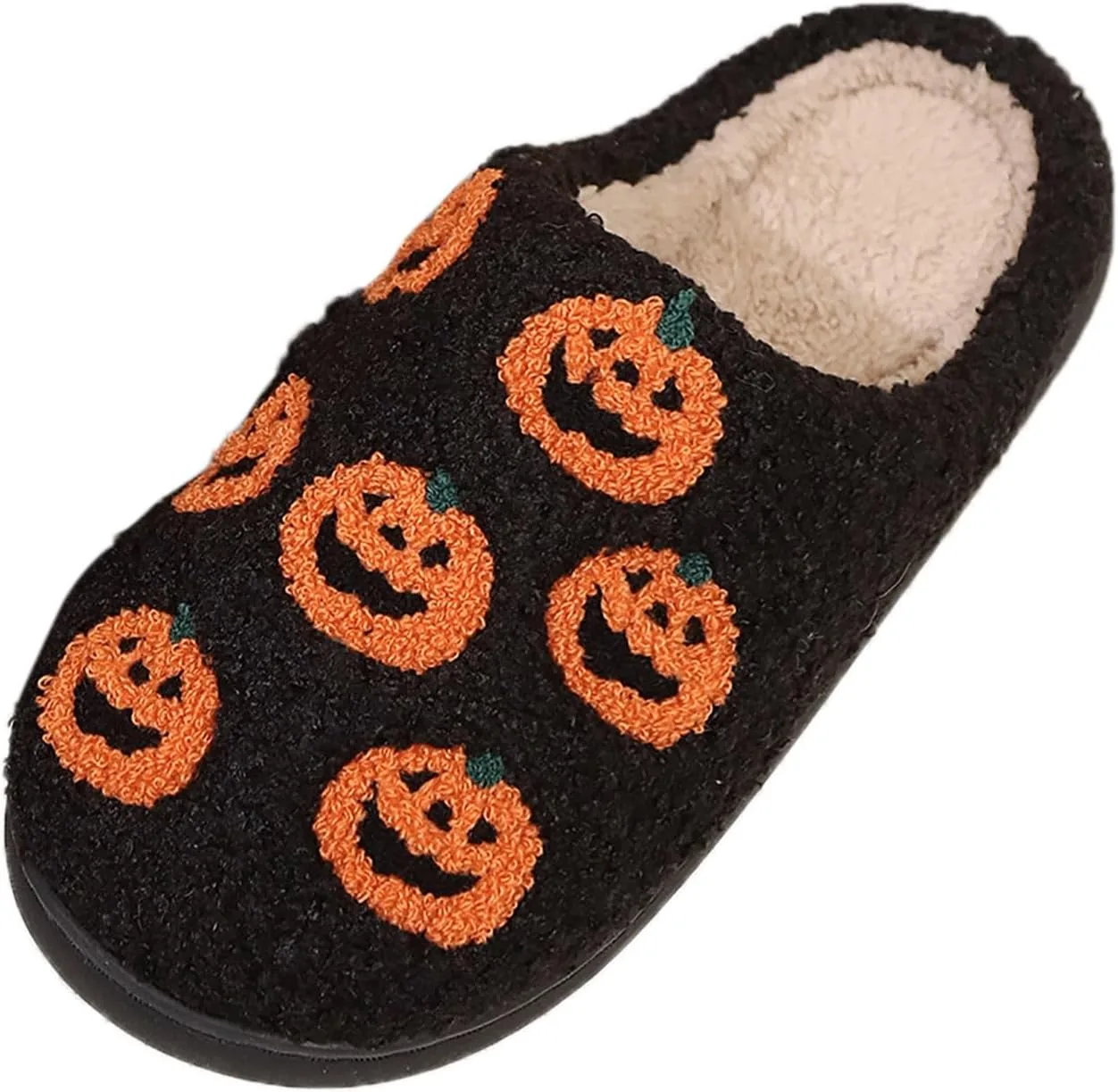 Мужские зимние тапочки, теплые зимние тапочки с закрытыми носками, удобные как для женщин, так и для мужчин Dasongff, черный — фото 4