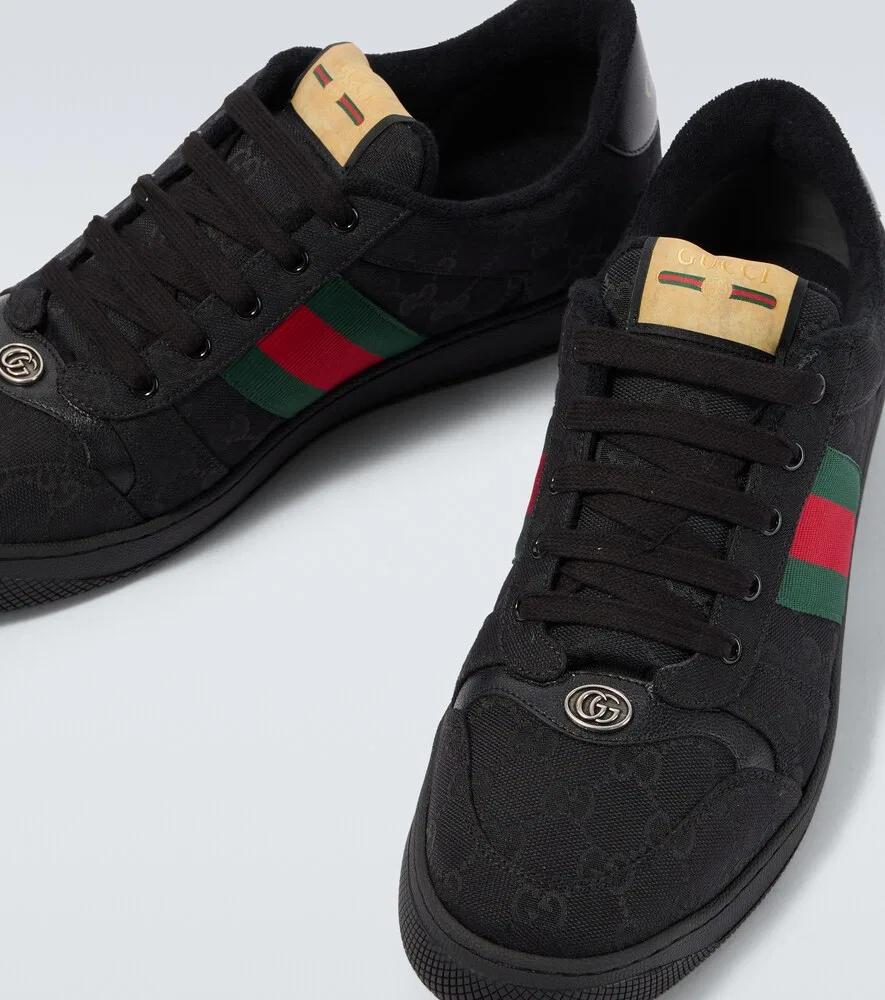 Кроссовки Screener GG Canvas Gucci, черный — фото 3