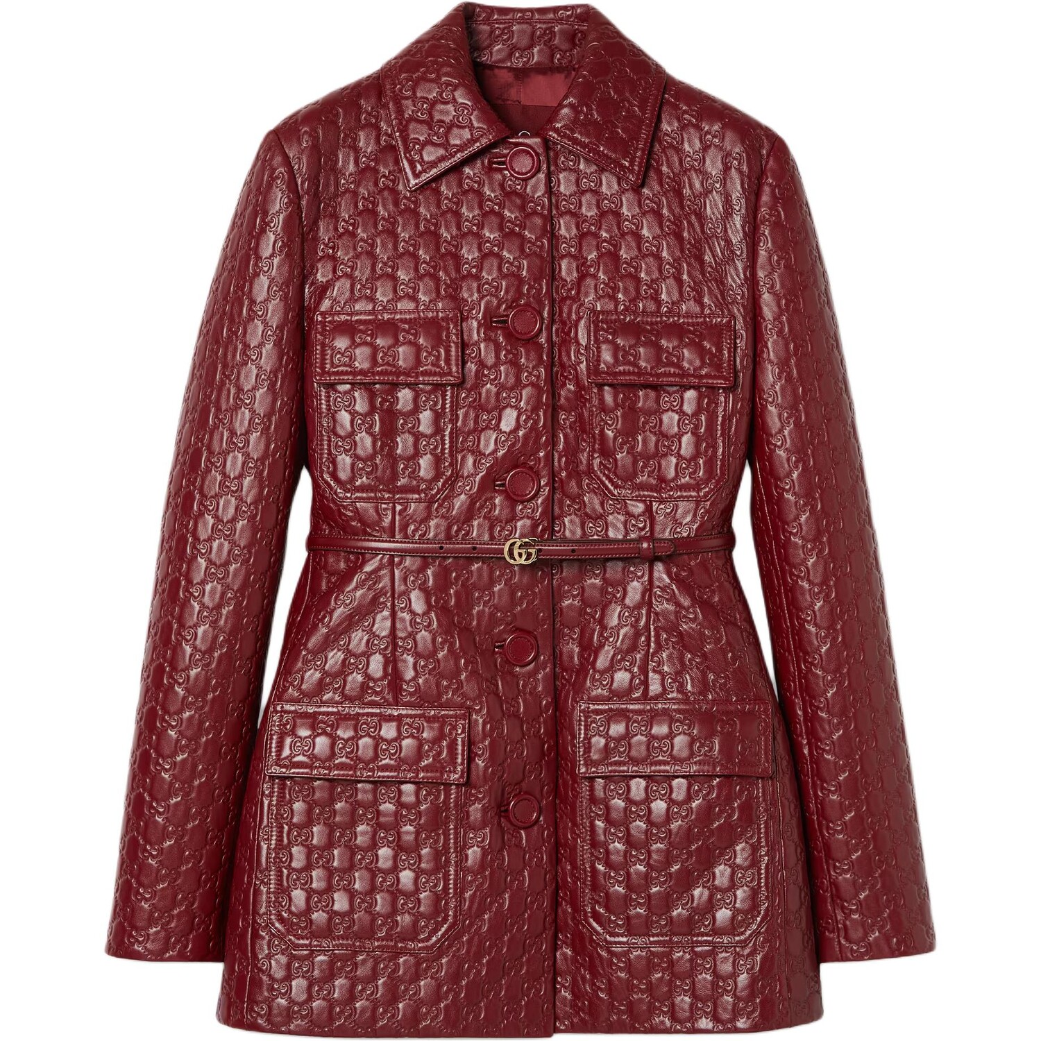 

Кожаная куртка женская красный Gucci