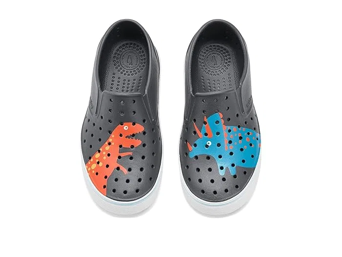 Кроссовки литые Native Shoes Kids Miles Block, Gravity Grey/Shell White/Dinosaur Block