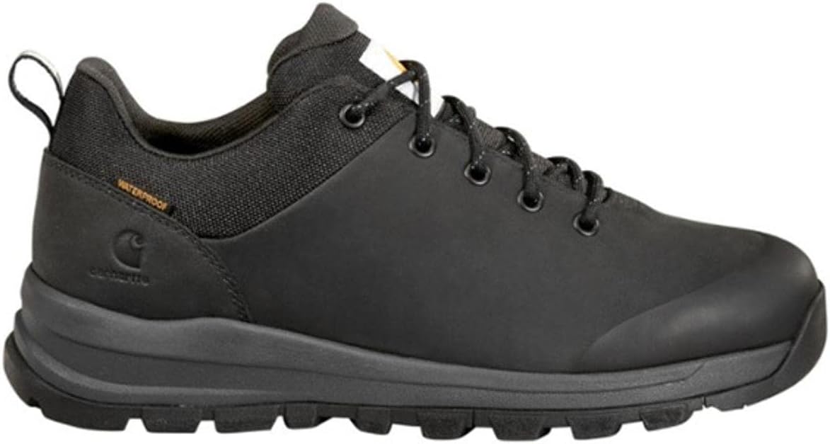 Carhartt мужские водонепроницаемые туфли-ходоки с 3" алюминиевым мысом и низким голенищем - легкие с верхом из кожи, Black Nubuck — фото 3