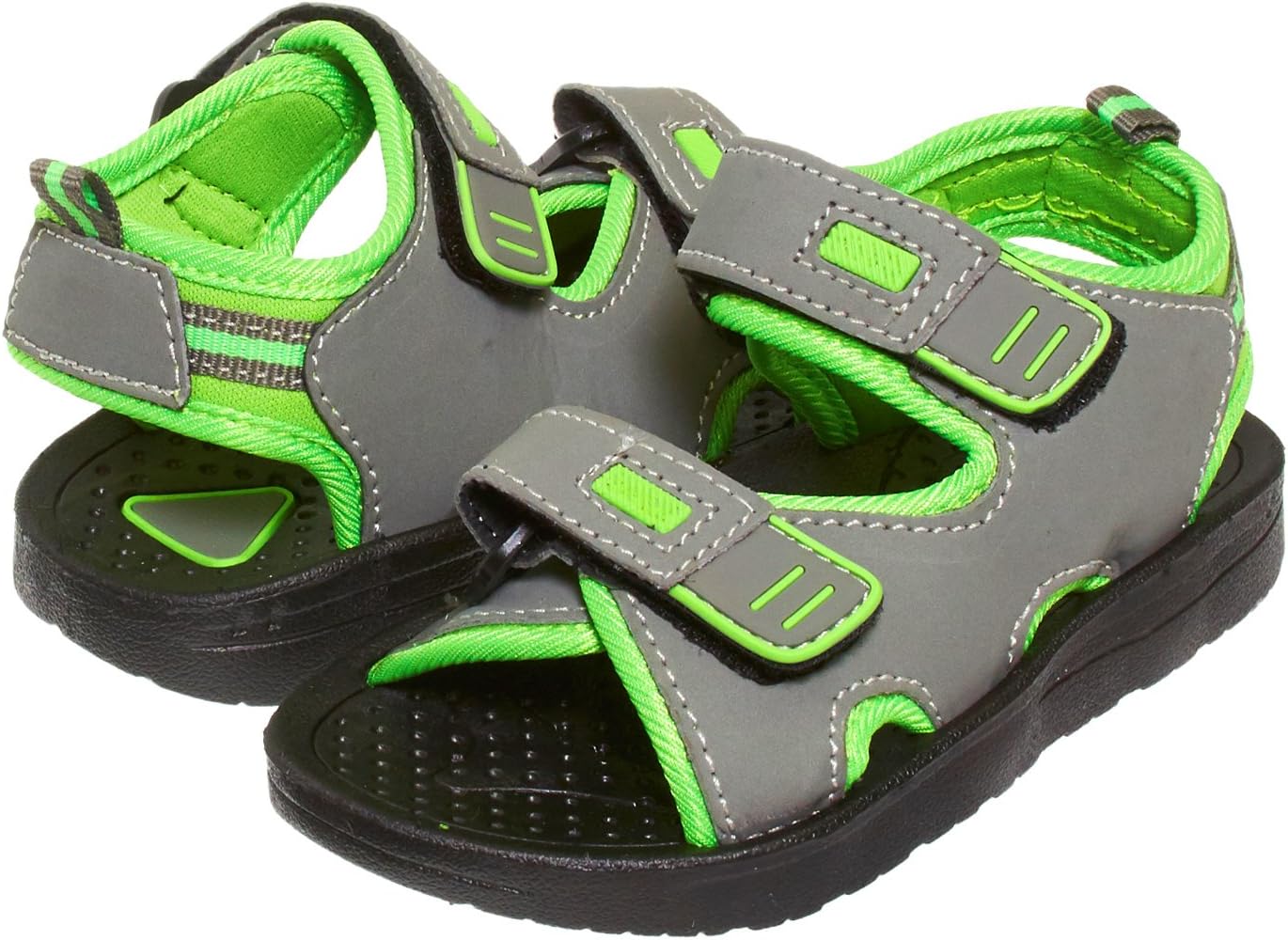 

Детские легкие сандалии Skysole с двойным регулируемым ремешком, серый