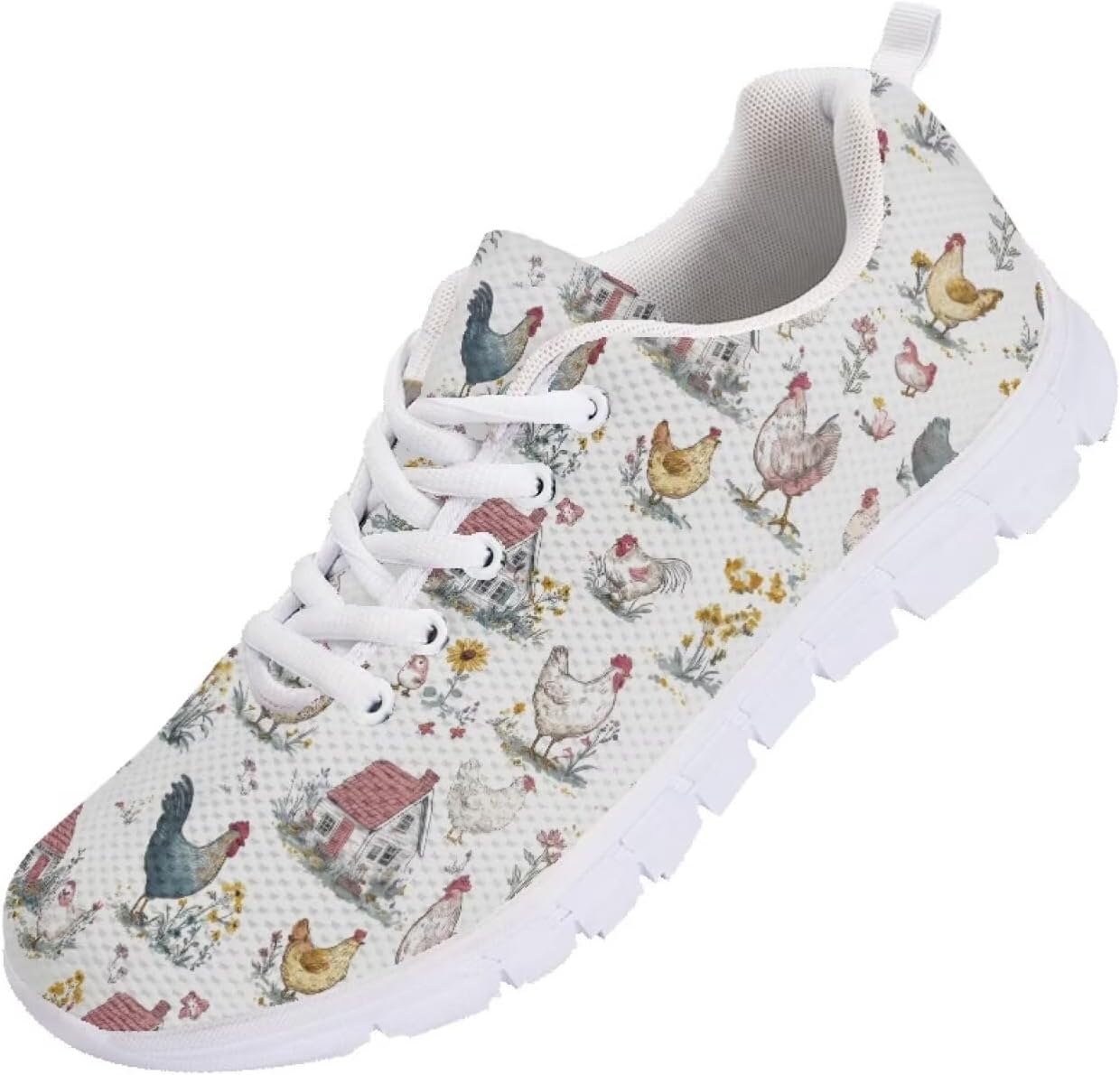 

Мужские кроссовки Funnydude Funny Print для бега, легкие, дышащие, теннисные, зимние спортивные кроссовки, Rooster