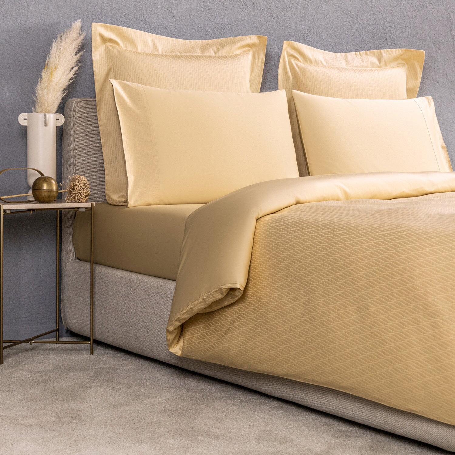 

Пододеяльник Frette Taormina, цвет Pale Yellow