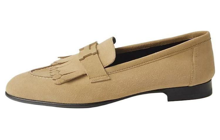 Royal Loafers Women's Apricot HERMES