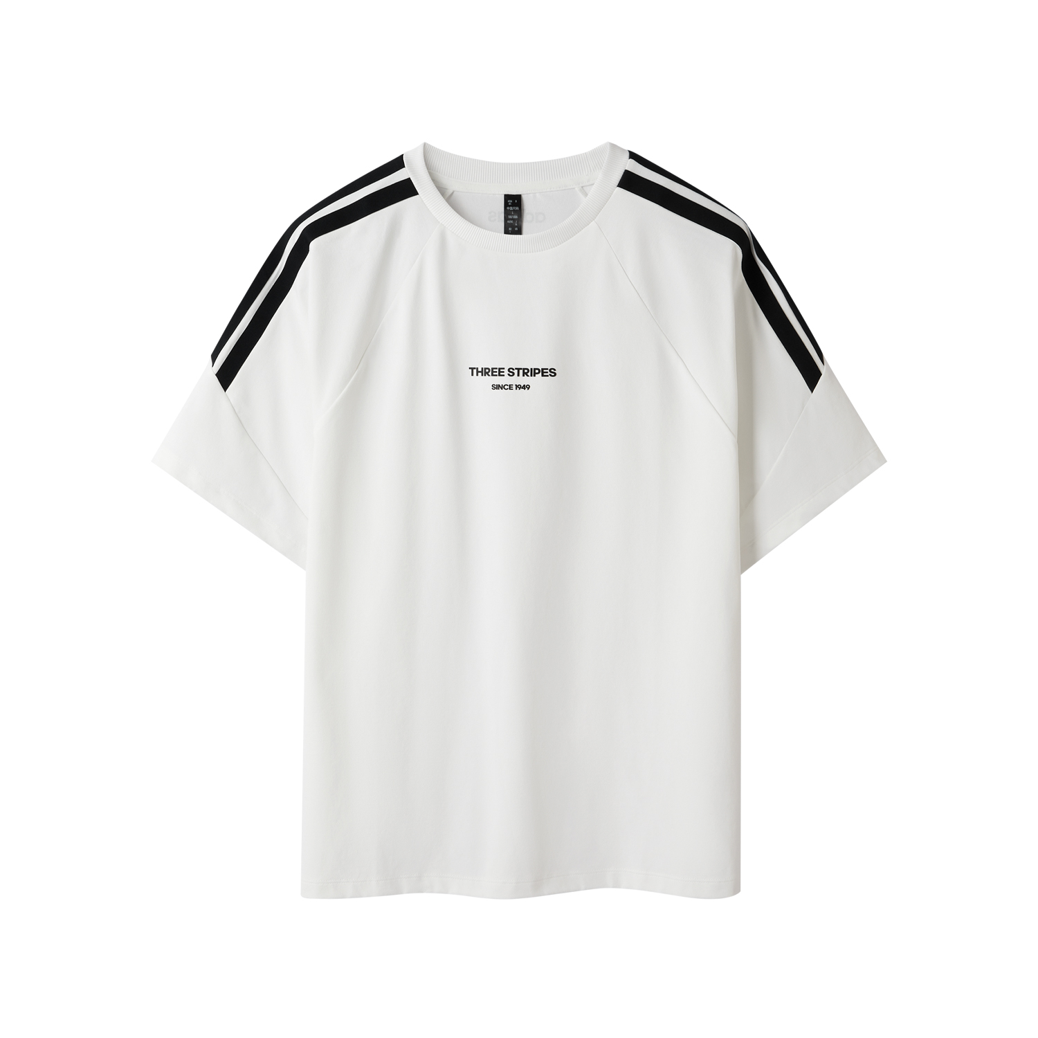 

Adidas Футболка Unisex White с 3 полосками, Белый, Adidas Футболка Unisex White с 3 полосками