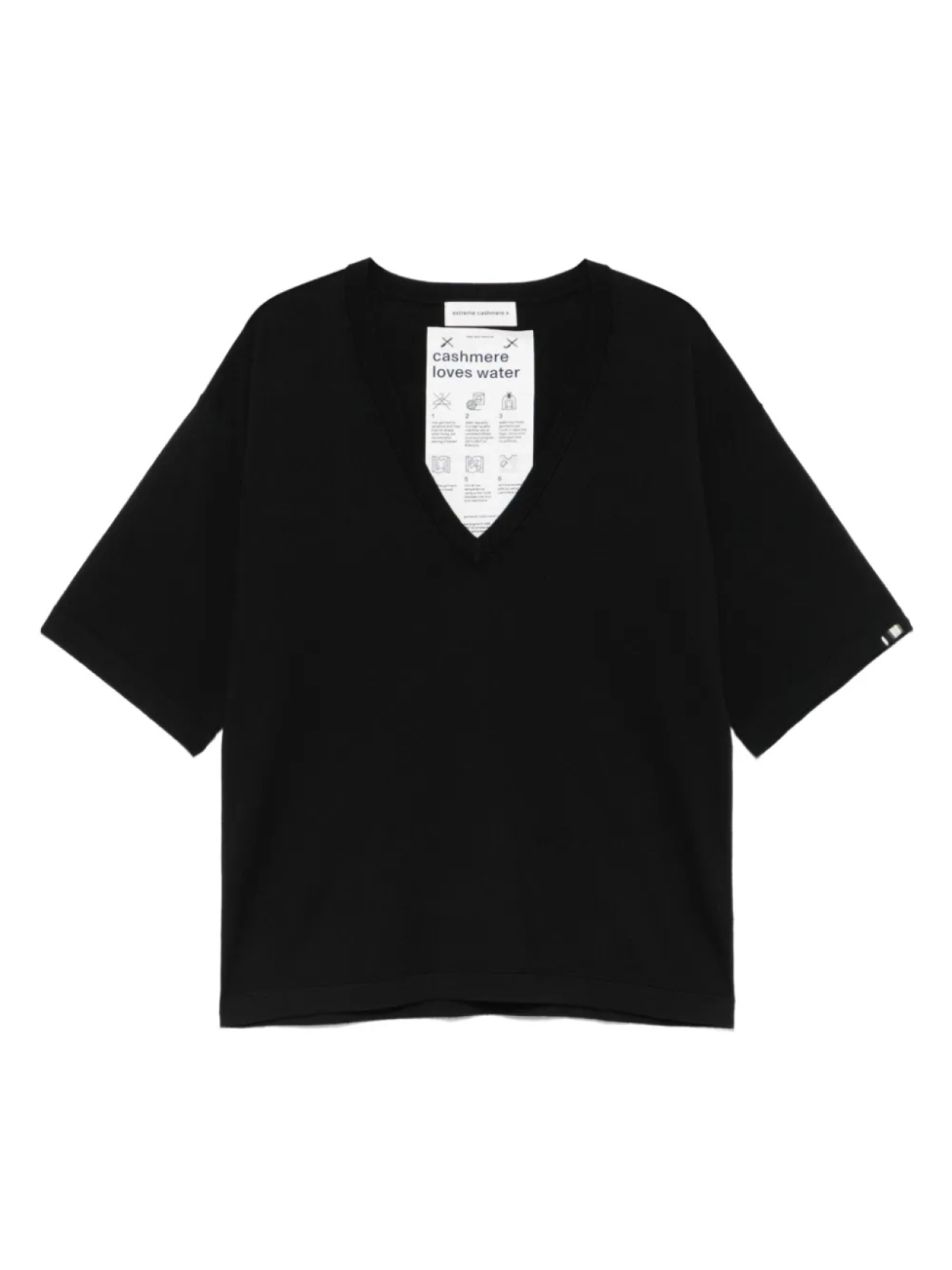 

Футболка с V-образным вырезом extreme cashmere, черный