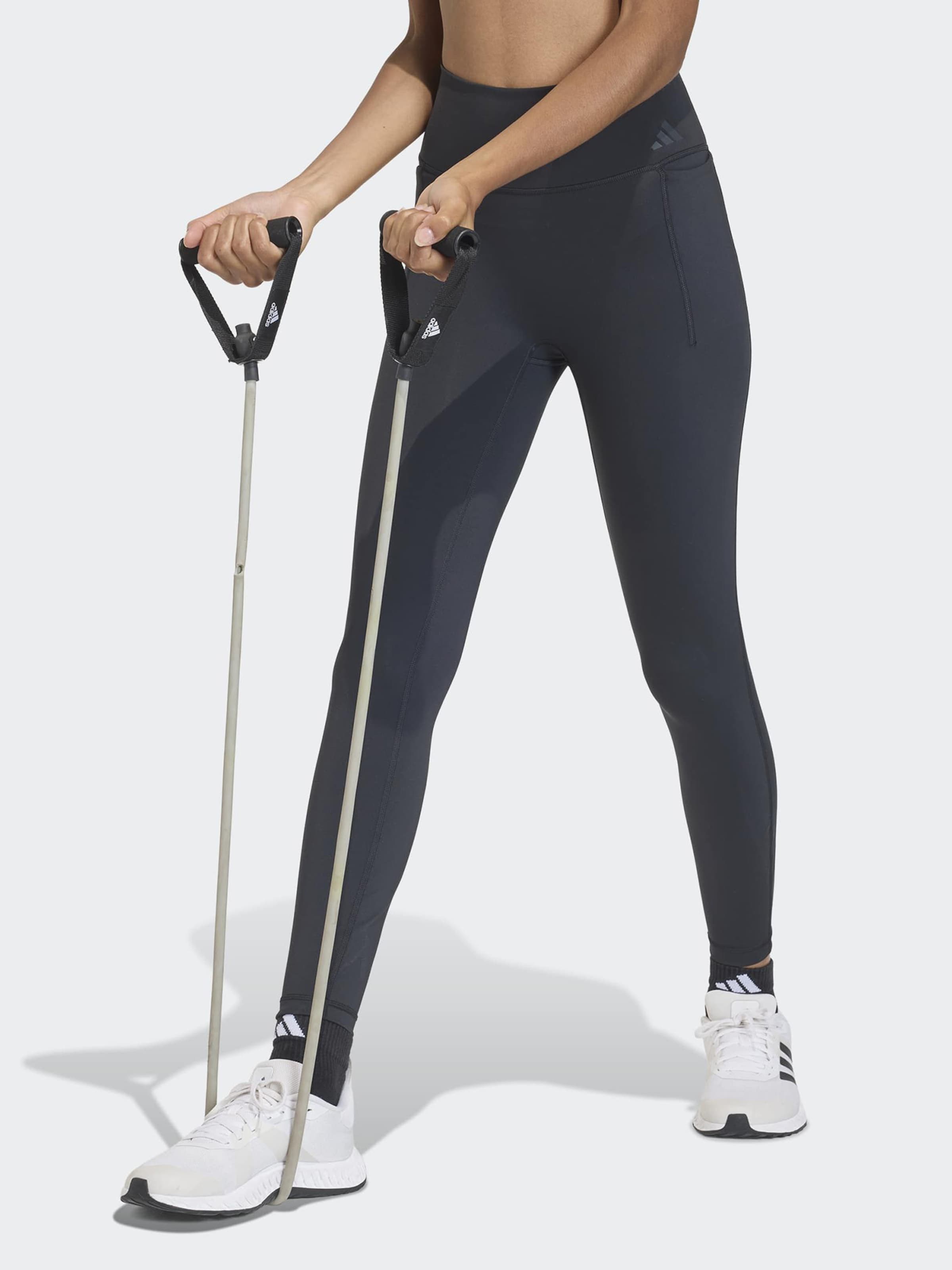 Adidas Performance Узкие спортивные штаны 'OPT' в цвете Graphite — фото 2