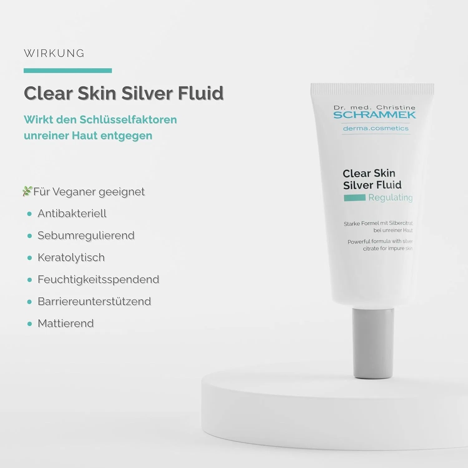 Флюид Schrammek — Clear Skin Silver от Dr. Christine, 50 мл — фото 2