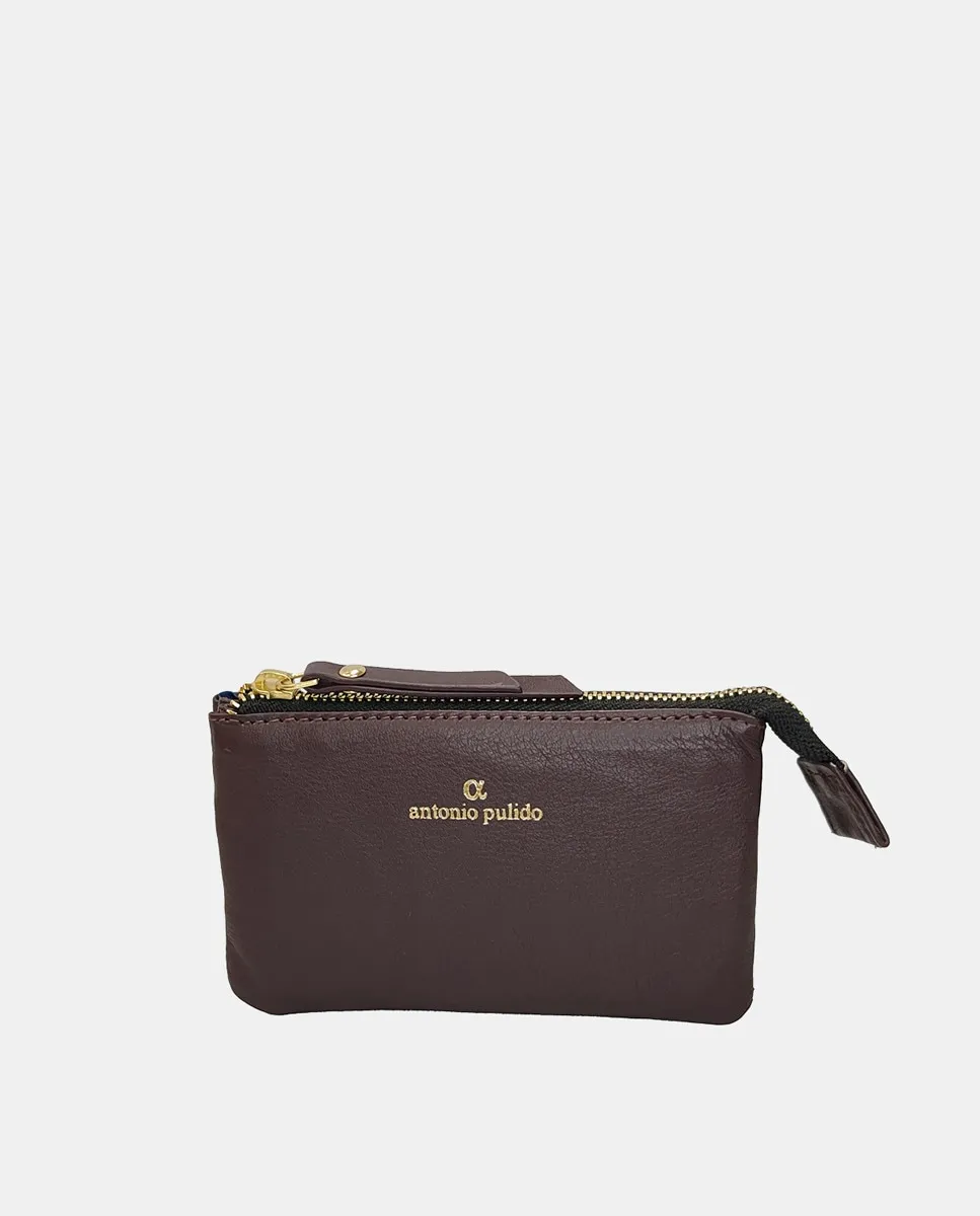 

Кожаный кошелек для карт Kayla Collection Antonio Pulido, пурпурный