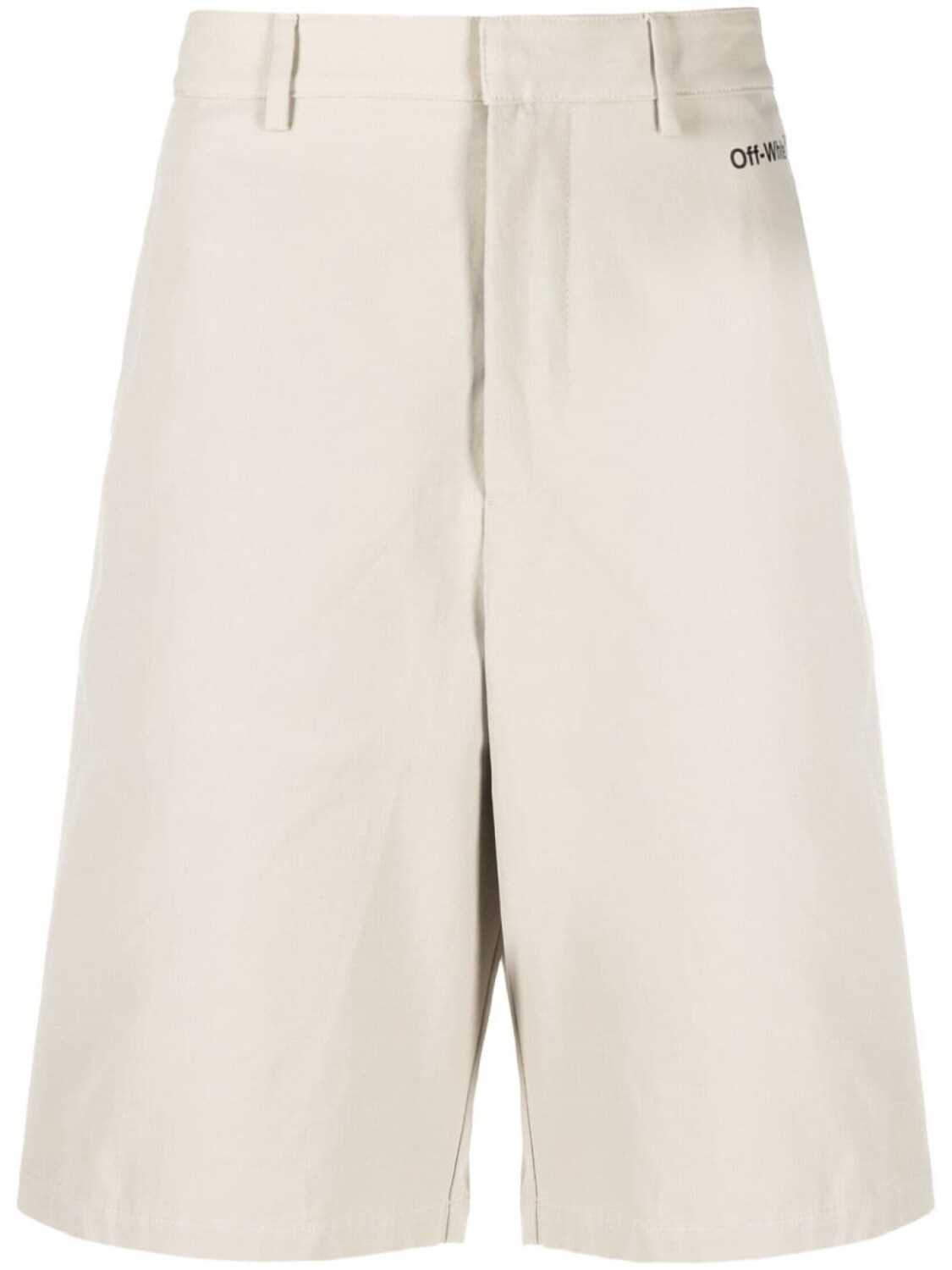 

Off-White шорты-бермуды с логотипом Arrows, нейтральный цвет