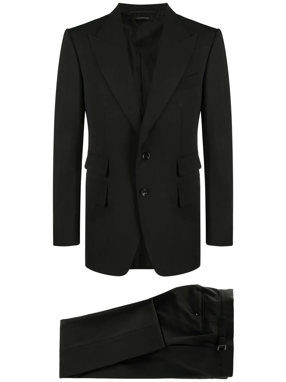 

Костюм Shelton с однобортным пиджаком TOM FORD, черный