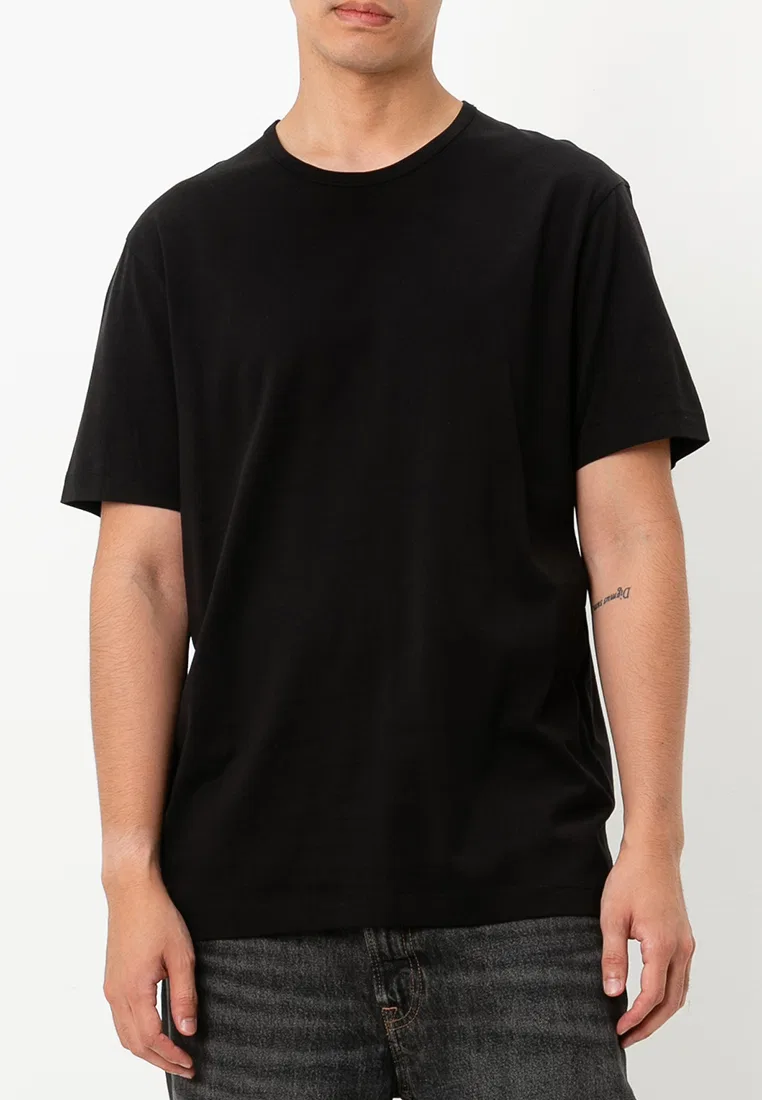Футболка с коротким рукавом, мерсеризованная, Calvin Klein Jeans, черный