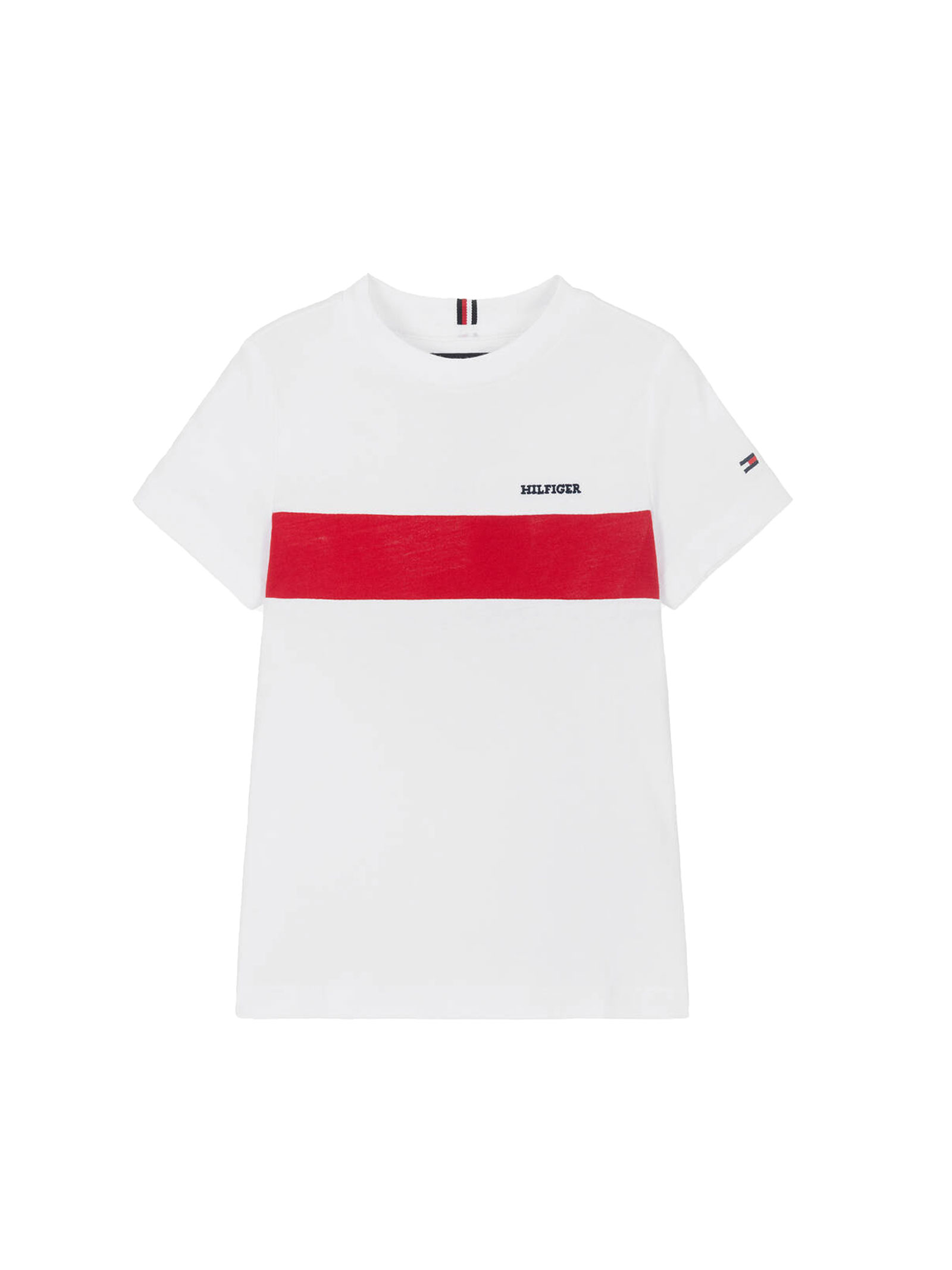 

Футболка hilfiger t-shirt colorblock per bambini Tommy, белый