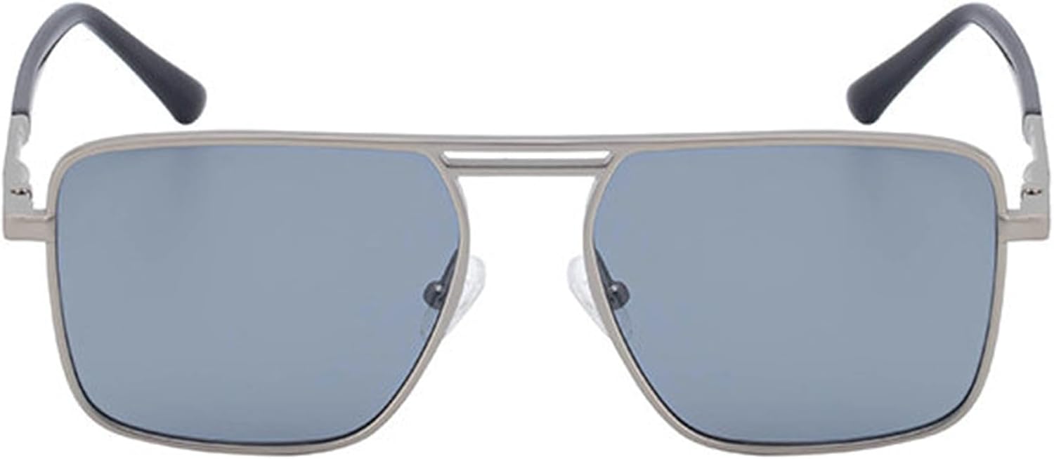 

Солнцезащитные очки Willochra Double Bridges Square для женщин, винтажные модные металлические очки-пилот для мужчин, панк-очки для вождения, защита от ультрафиолета UV400, C7