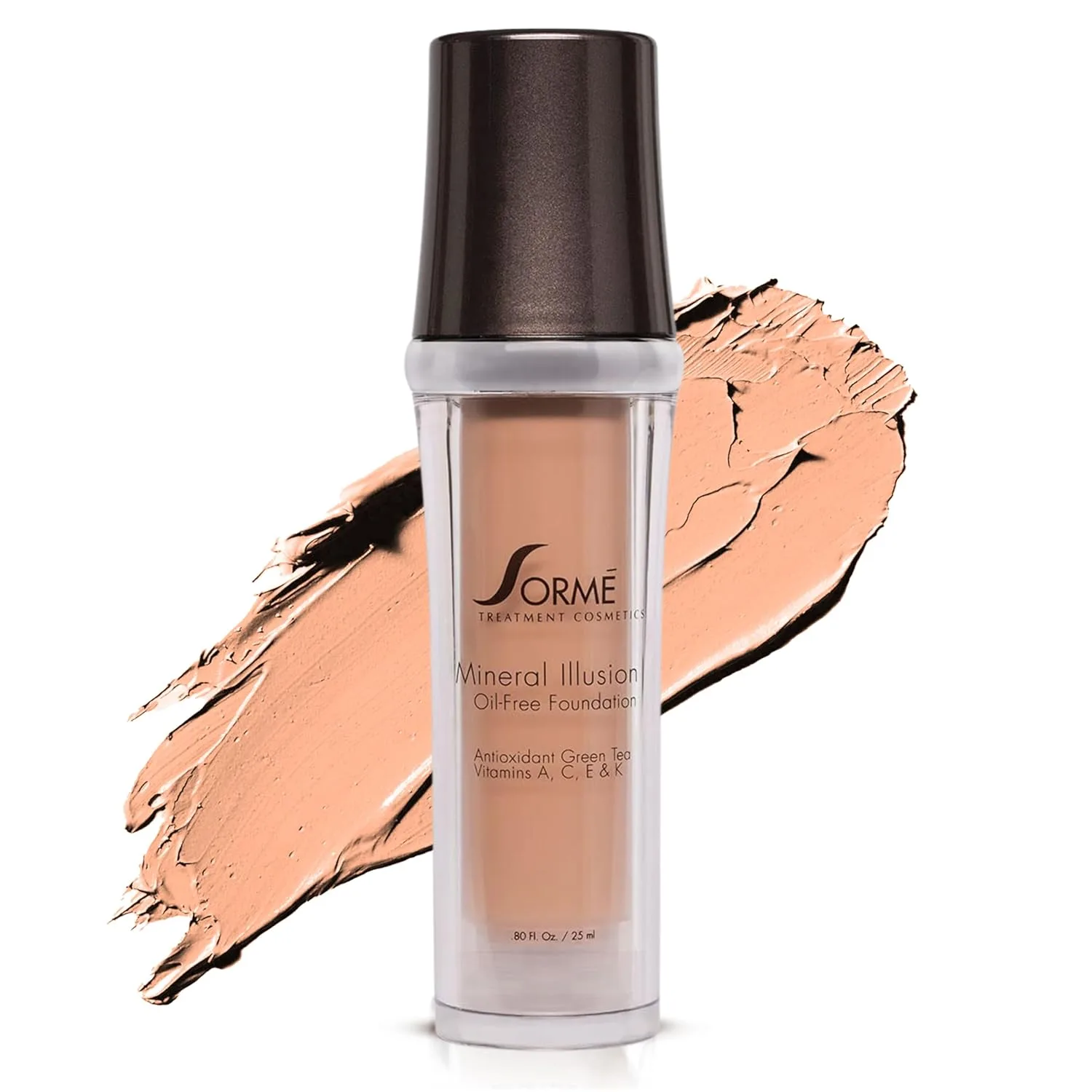 SORMÉ Mineral Illusion тональная основа без отдушек и масел, с минеральным солнцезащитным фильтром, увлажняющая с маслом ши и витаминами A, C, E, среднее покрытие, 25 мл, Golden Light