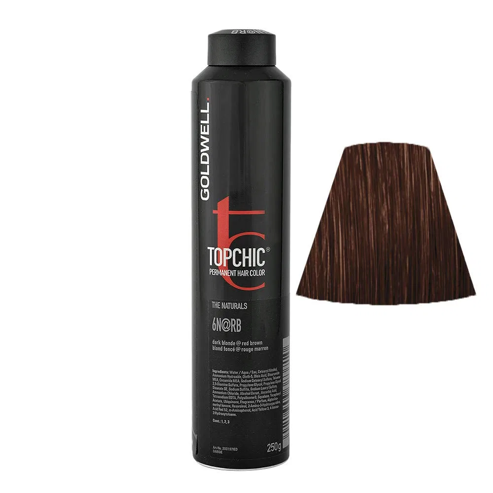 Краска для волос Goldwell Topchic Elumenated Naturals 6N@RB, 250 мл Goldwell, 6N@Rb