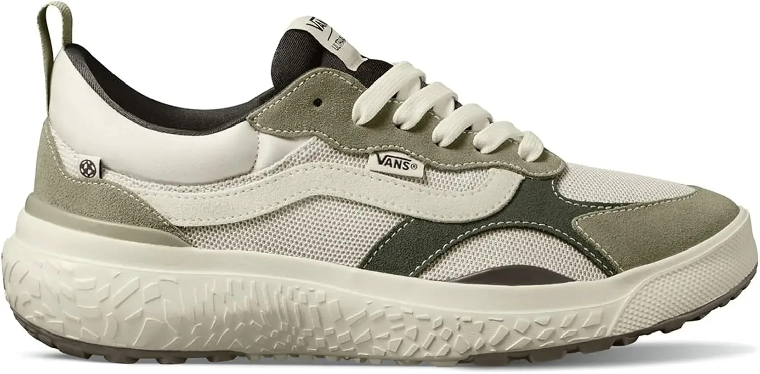 Спортивные кроссовки Vans Ultralight, ретро-дизайн, белые и оливково-зеленые