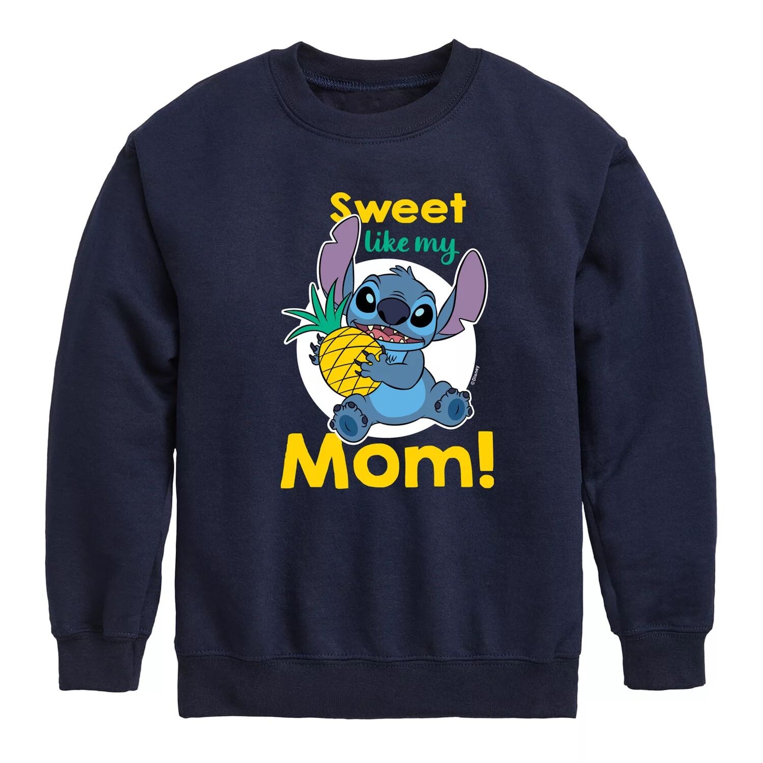 

Флисовый пуловер с рисунком Sweet Mom для мальчиков 8–20 лет Disney's Lilo & Stitch Disney, синий