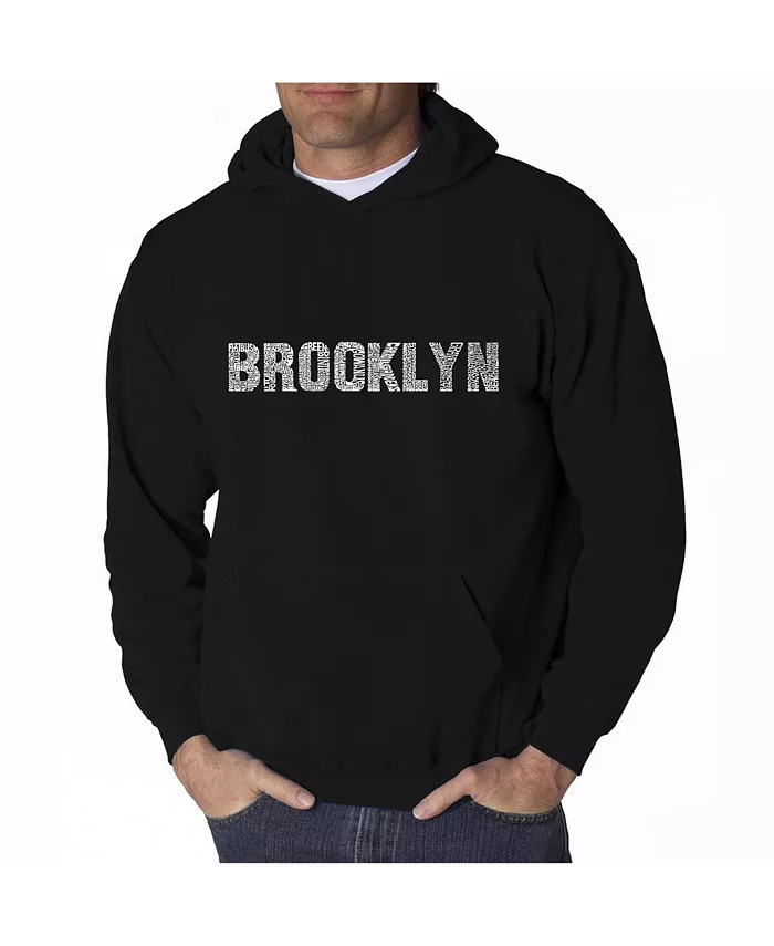 

Мужская худи с принтом - Brooklyn Neighborhoods LA Pop Art, черный