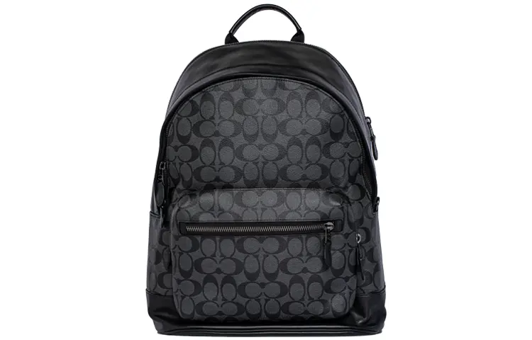 

COACH Вест рюкзак из фирменного полотна черный