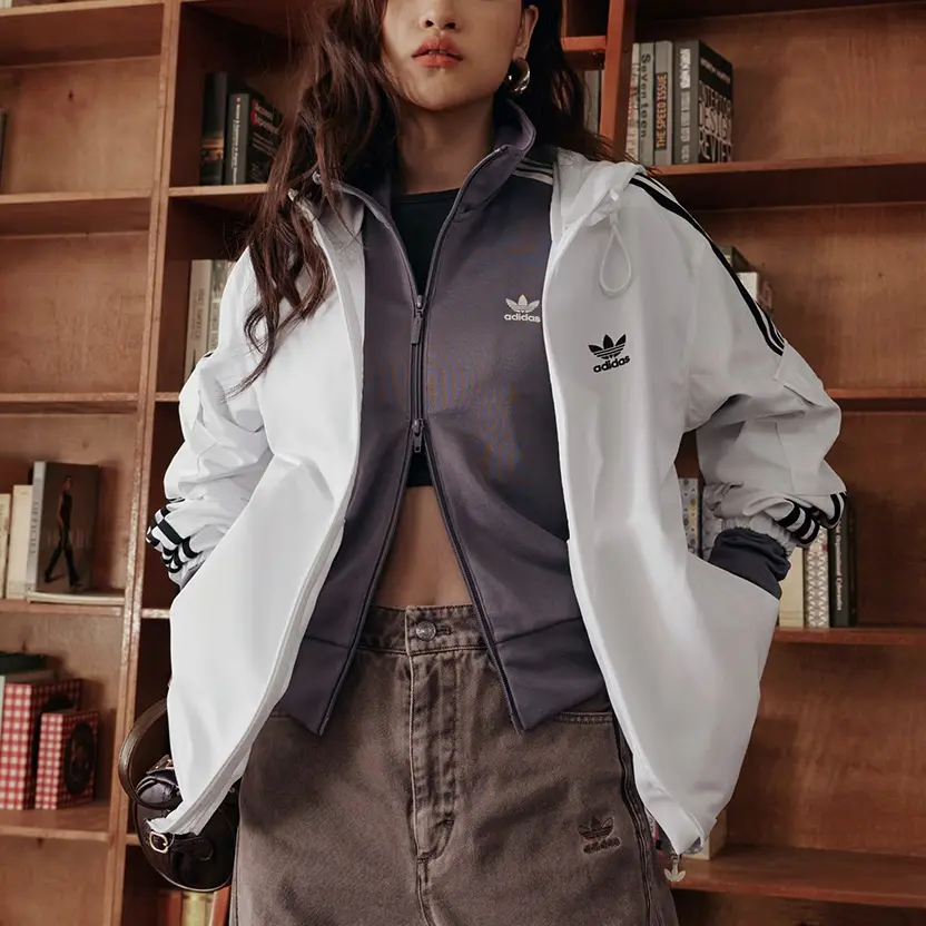 Adidas Originals Куртка Stag Track унисекс ярко-белая, Bright White — фото 3