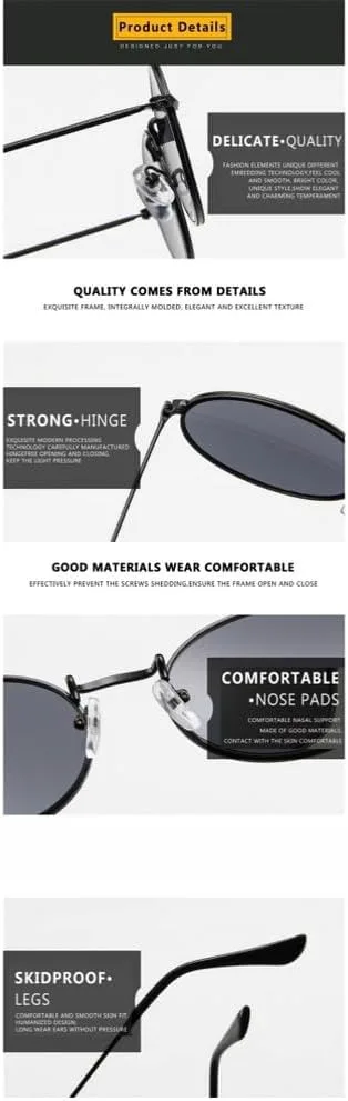 

Ретро овальные солнцезащитные очки для мужчин, модные винтажные солнцезащитные очки для женщин, очки с защитой от УФ-излучения UV400 UJNHGQ, Gradient Tea