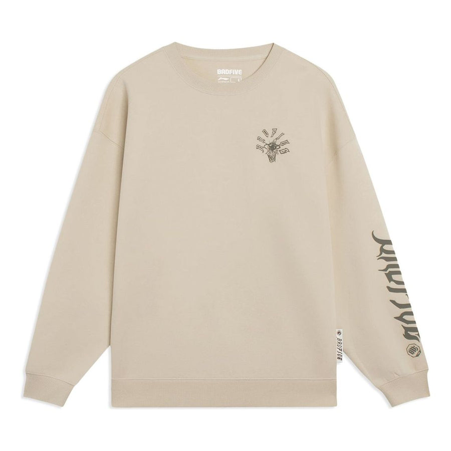 

Свитер Li-Ning Casual Crewneck Sweatshirt 'Beige', бежевый