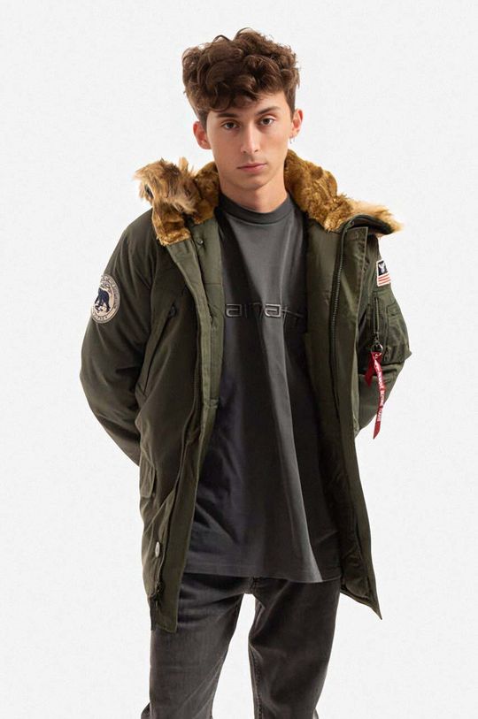 

Полярная куртка Alpha Industries, зеленый