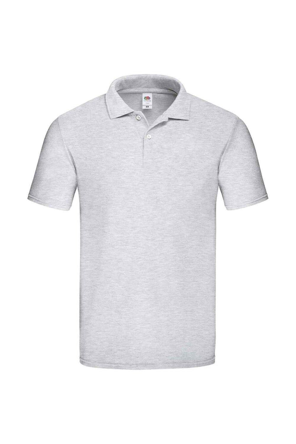 

Рубашка-поло Original Pique Heather Fruit of the Loom, серый