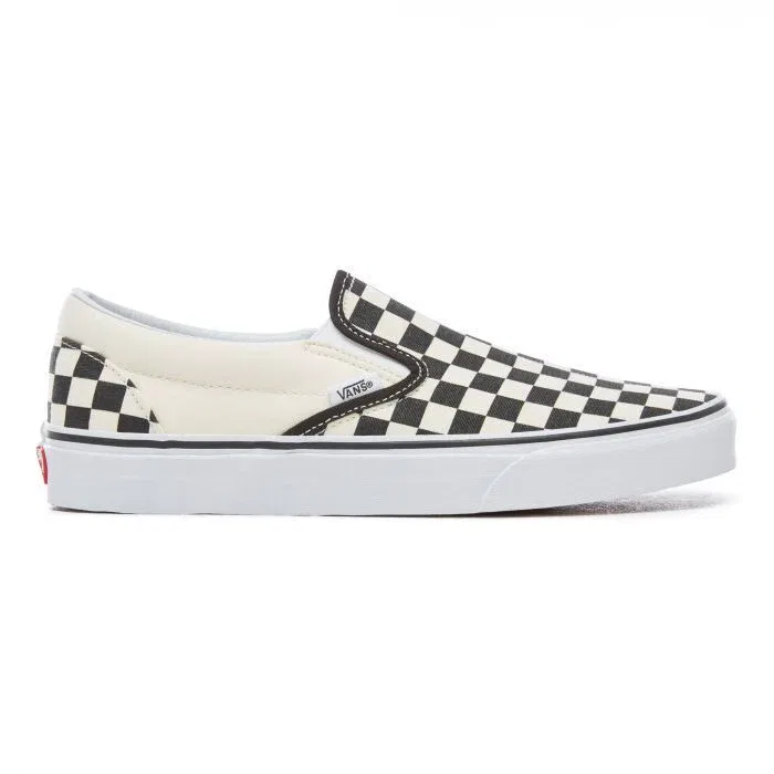 Кроссовки Vans Classic VEYEBWW Sneaker 16 Black White Checkerboard Slip-On Skate Shoes — фото 2