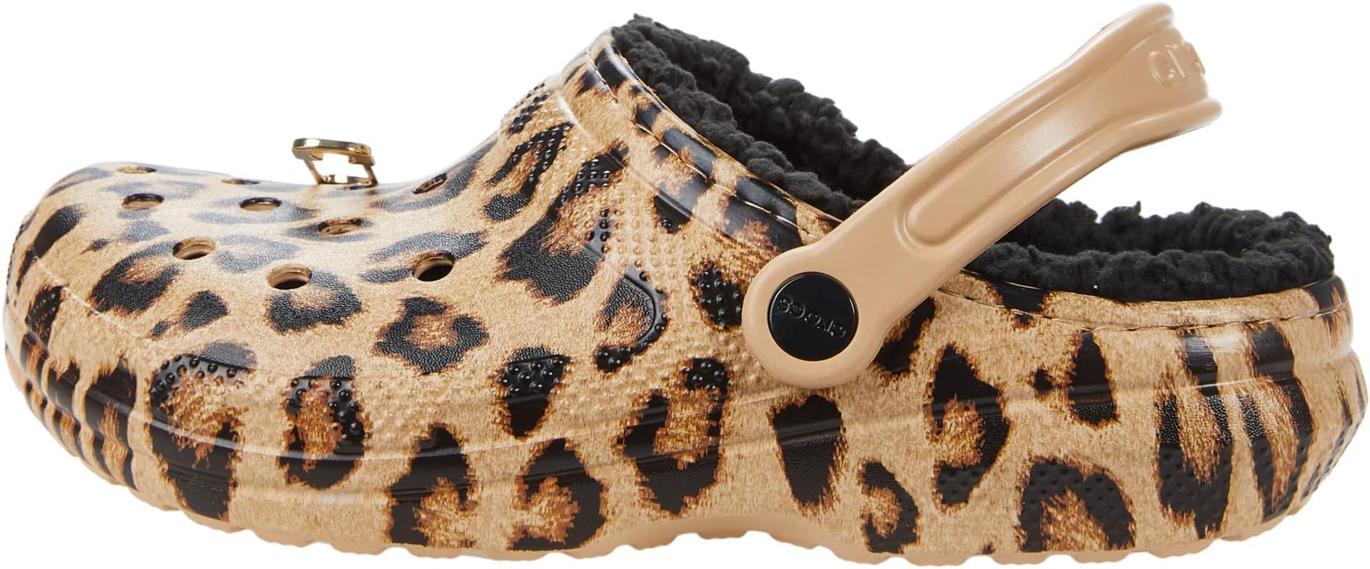 Сабо Crocs Zappos x Crocs Clueless Exclusive: ‘The Amber’ Classic Lined Clog, Leopard, or Whatever — фото 4