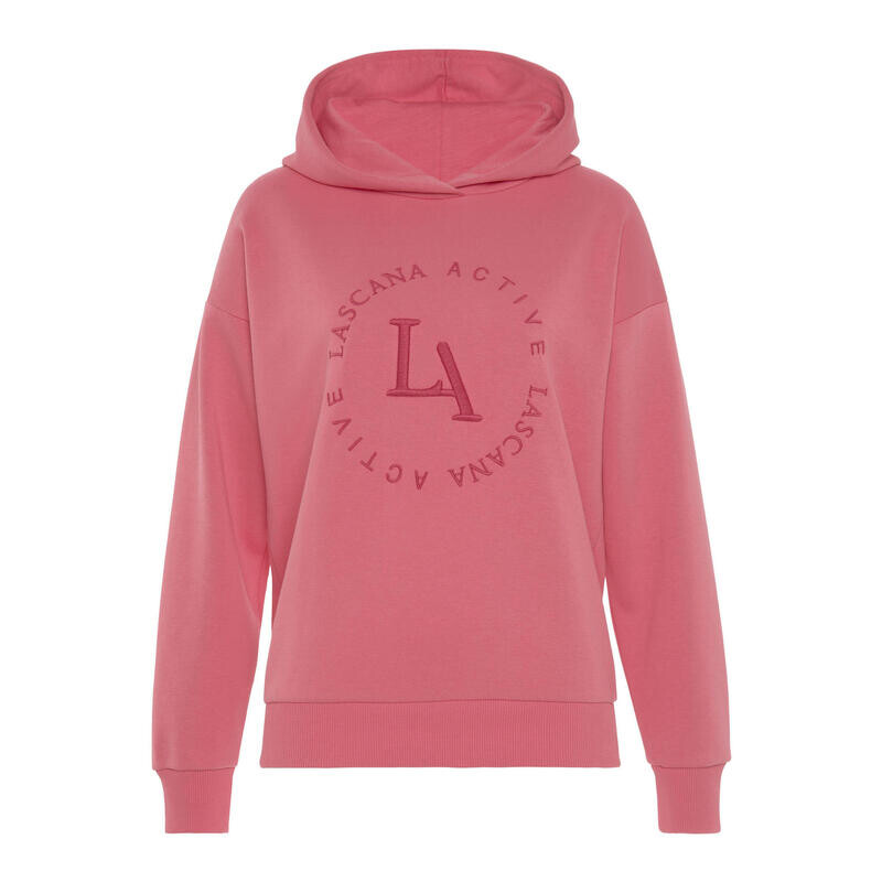 

Толстовка с капюшоном для женщин LASCANA ACTIVE, цвет rosa