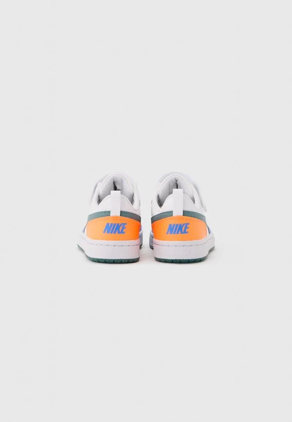 Кроссовки court borough recraft Nike Sportswear, White/Mineral Slate/Malachite/Blue Crystal/Total Orange — фото 3