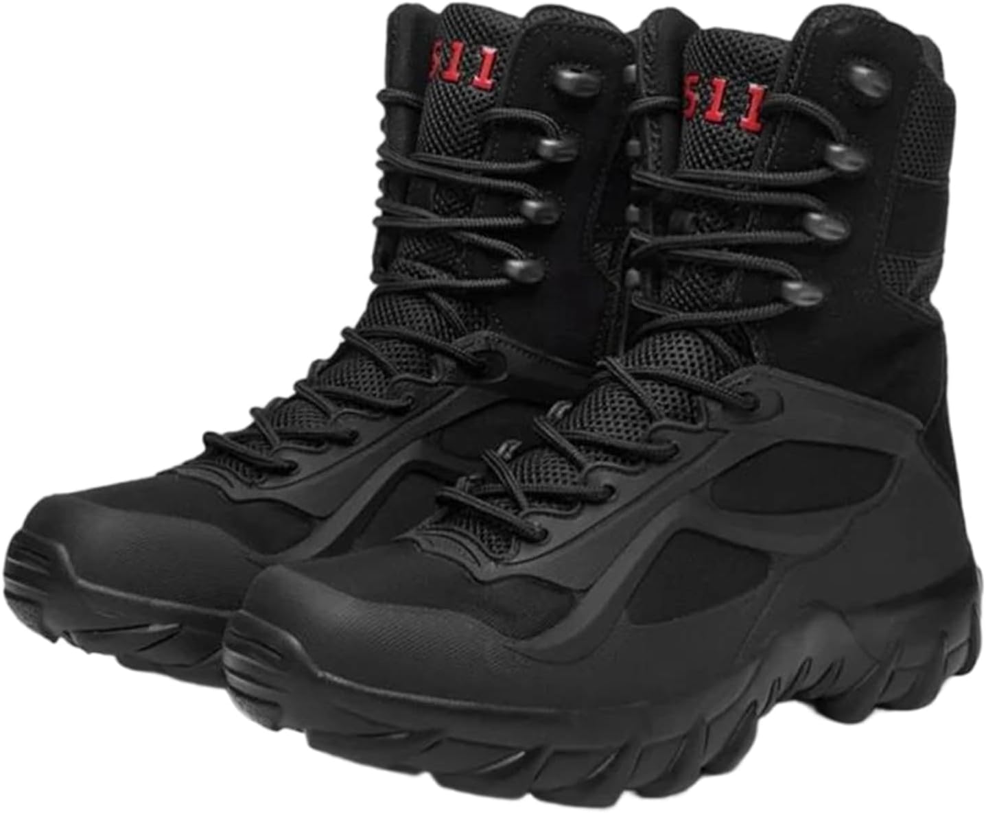 

Мужские ботинки Alloaone средней длины с воздухопроницаемым верхом из сетки, утепленные, для скалолазания и охоты, черный