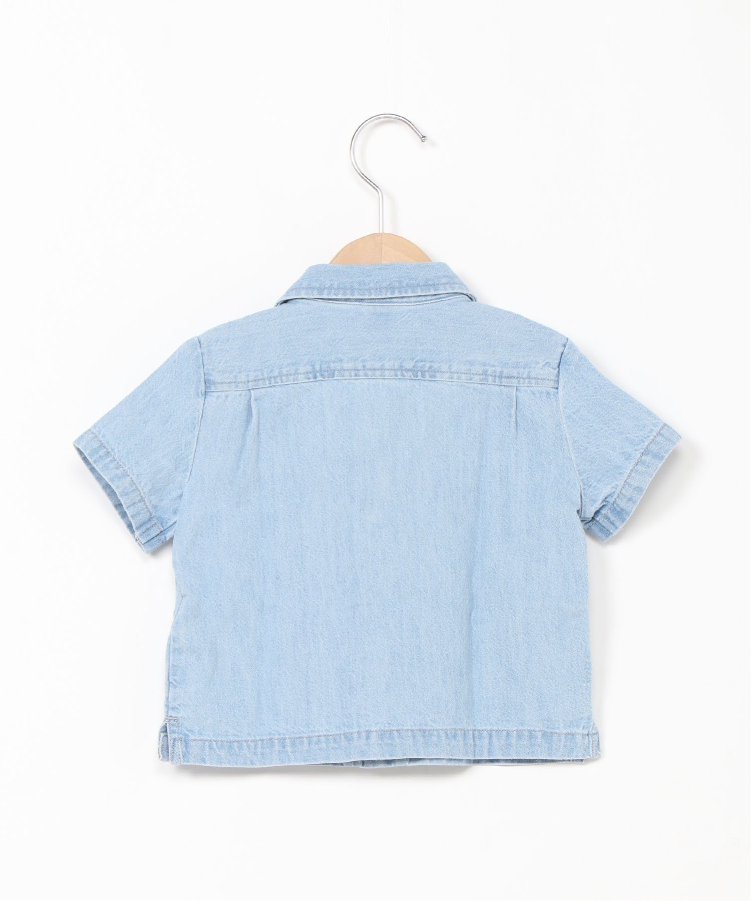(K) Рубашка из шамбре (для малышей/младенцев) GAP, CHAMBRAY_042 — фото 3