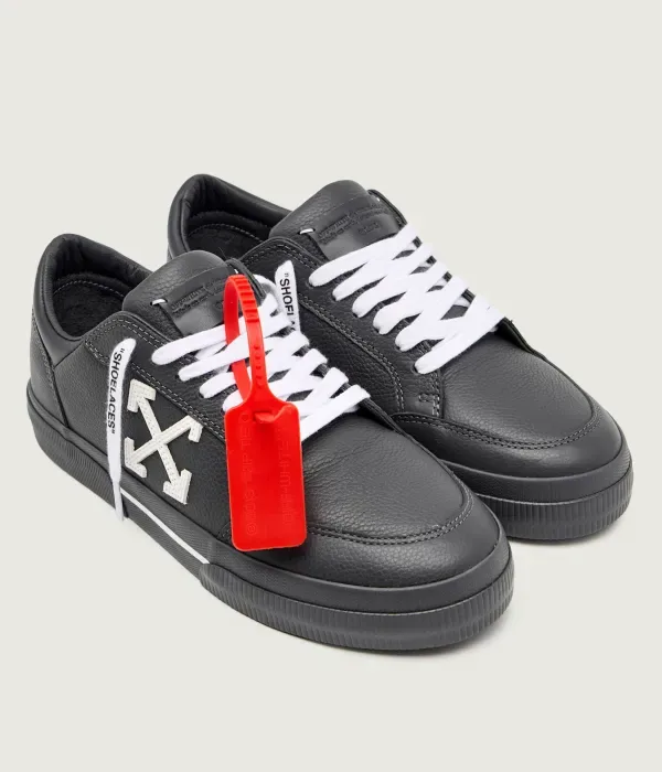 Кроссовки VULC LOW из кожи Off White, графитовый — фото 3