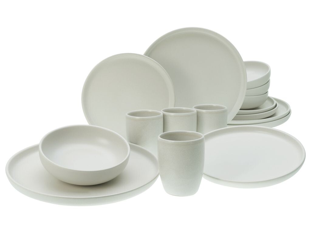 

CreaTable, 33066, Uno Offwhite, комбинированный сервиз, 16 предметов, керамогранит, белый