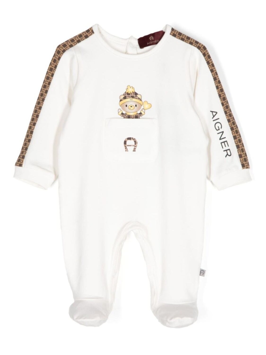 

Aigner Kids комбинезон с логотипом, белый