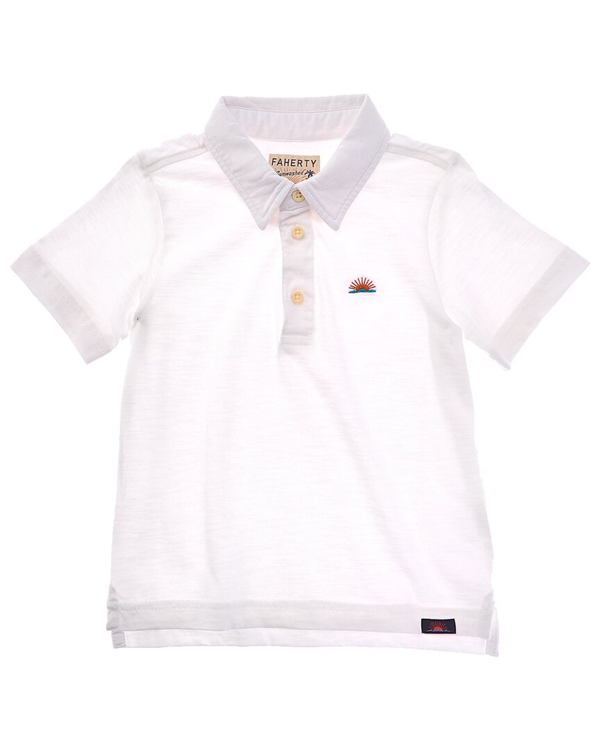 

Рубашка-поло Faherty Sunwashed, белый
