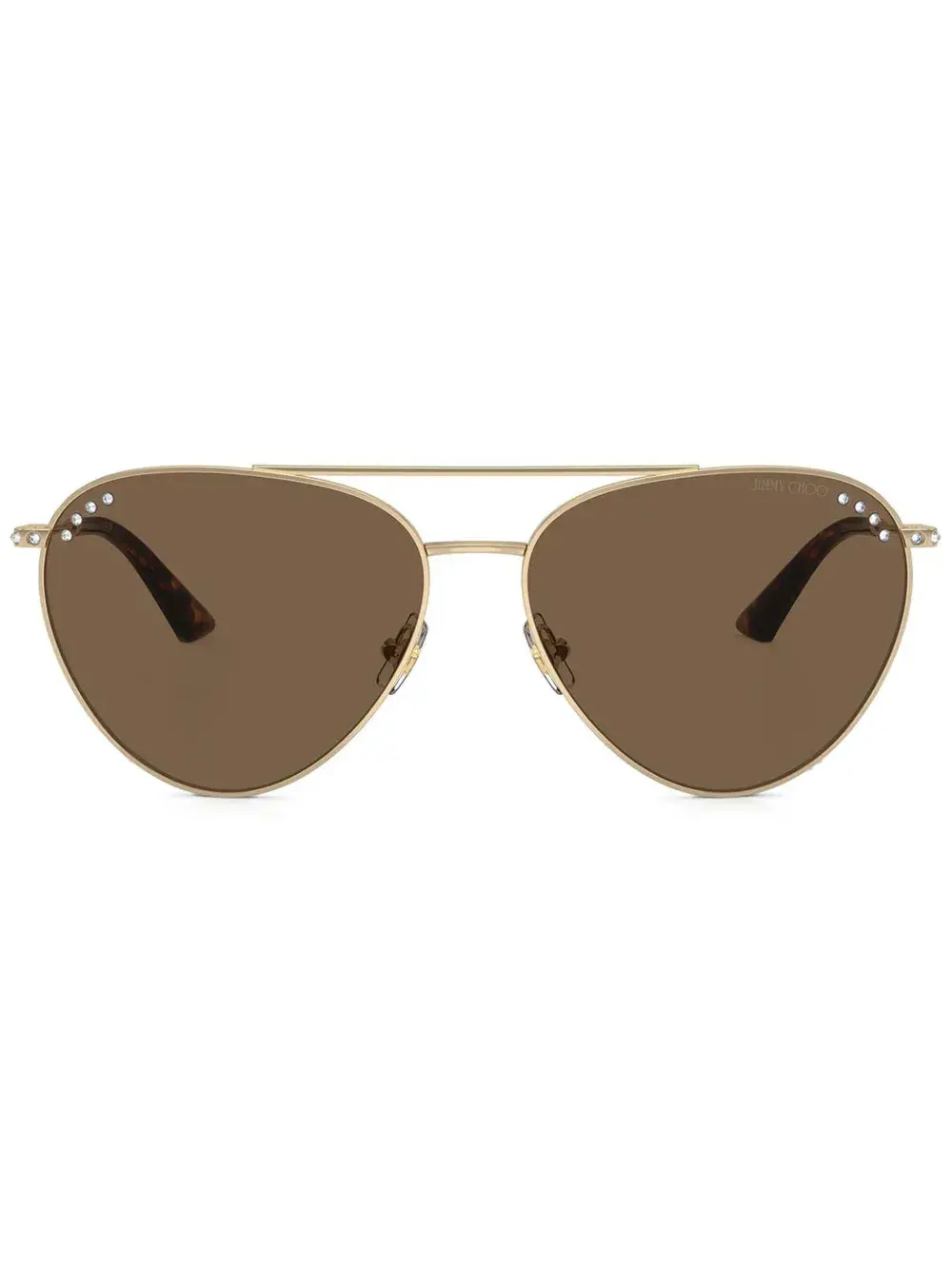 

Солнцезащитные очки-пилоты Jimmy Choo, золотистый