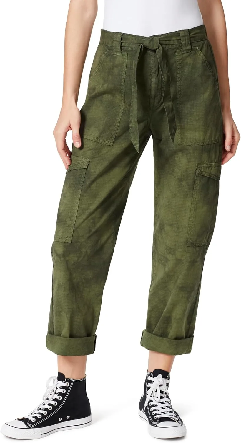 

Женские брюки чинос с поясом, завязкой спереди и карманами карго FRAYED Jeans