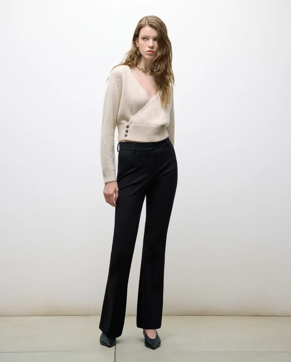 

Женский кардиган с перекрестной застежкой на пуговицах Tintoretto, экрю