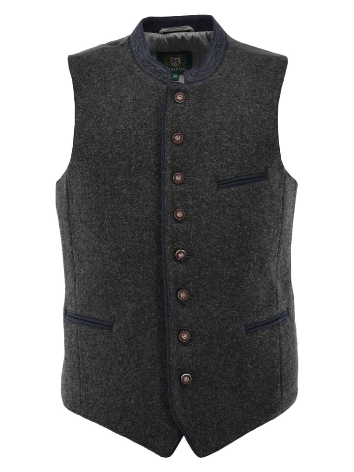 

OS-Trachten Традиционный жилет Запиу антрацитового цвета