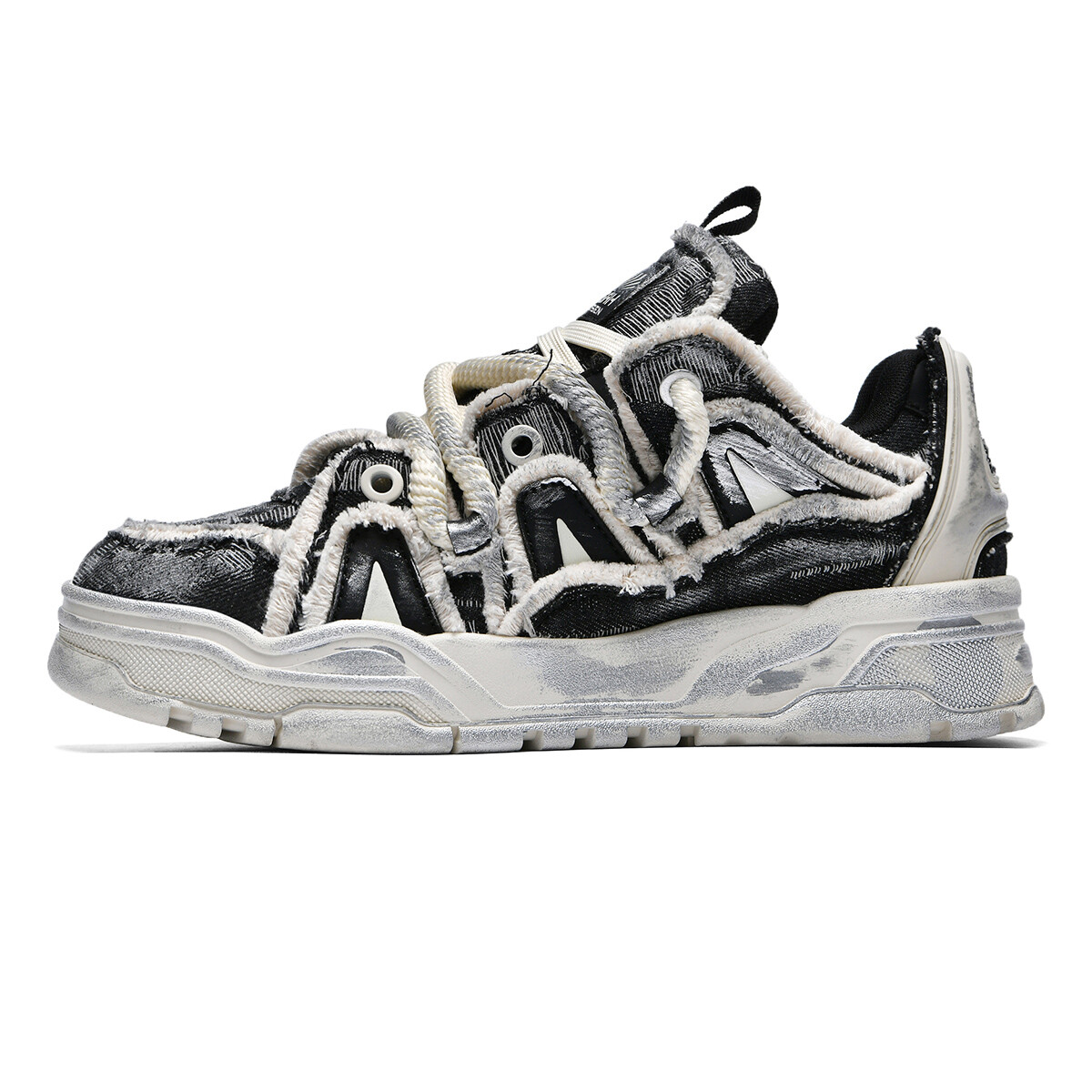

Кроссовки REPUSEN Skateboarding Shoes Unisex Low-top, черный/серебряный
