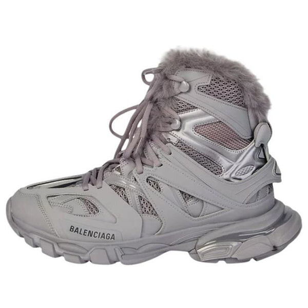 

Кроссовки track hikers 'faux fur grey' Balenciaga, серый
