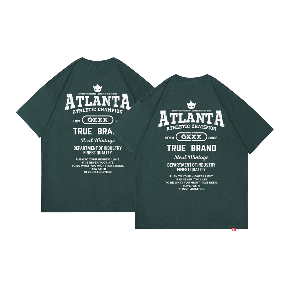 

Футболка с круглым вырезом 100% хлопок короткий рукав unisex GXXX, зеленый