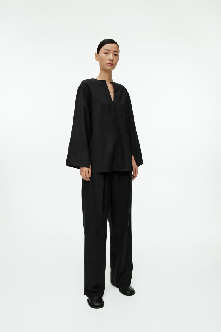 

Блузка из смесовой шерсти H&M, черный